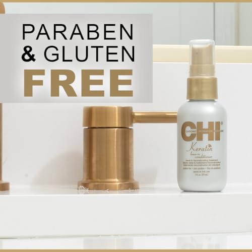 CHI Keratin Hydrating Conditioner for Softness & Breakage Prevention - Sulfate-free, Great for Daily Use, 2 Oz