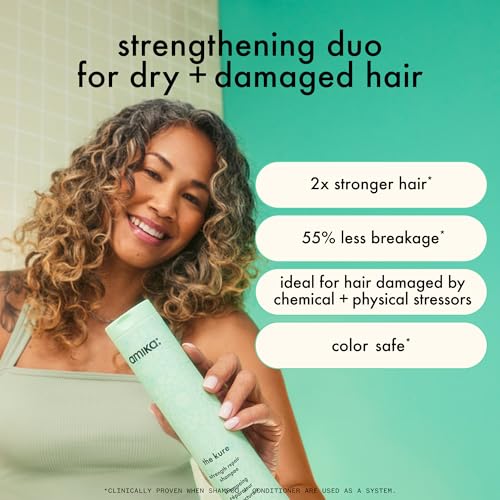 Amika The Kure Strength Repair Conditioner for Damage-Destroyed Hair in the Shower
| Amika The Kure Strength Repair Con