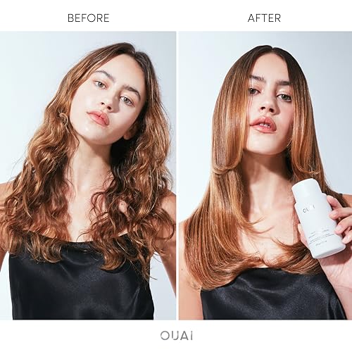 OUAI Hair Gloss for In-Shower Shiny Hair Treatment & Glaze with Frizz Control (6 Oz)  
OUAI Hair Gloss Heat Protectant f